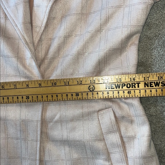 Solitaire Pink with Shimmer Soft Suede Feel Coat Size Small - Picture 9 of 10